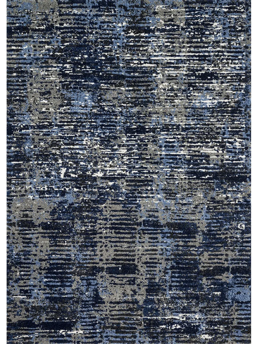 Viera VR09 Dark Blue/Grey 2'5" x 7'7" Rug