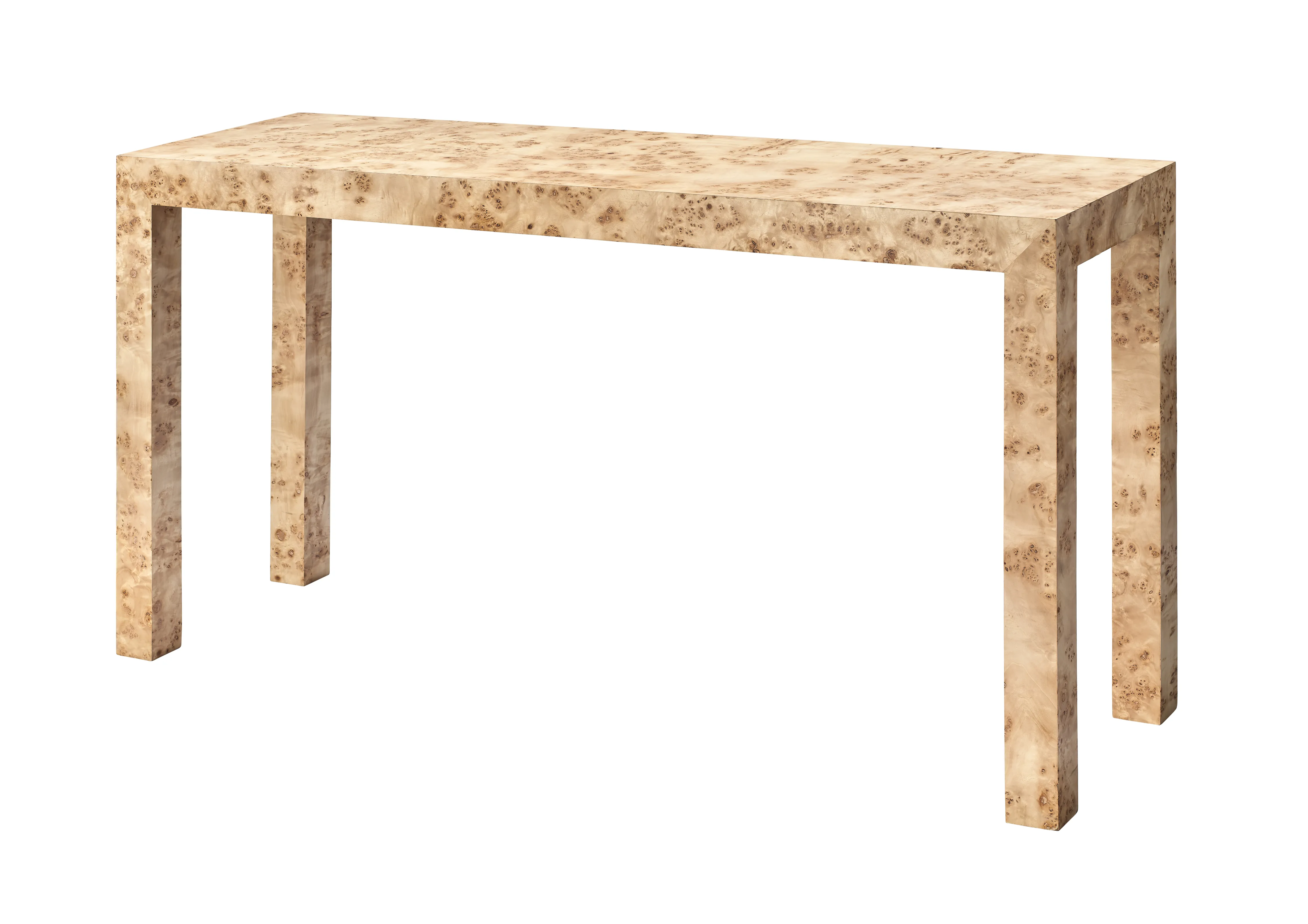 Archer Burl Grey Wood Console