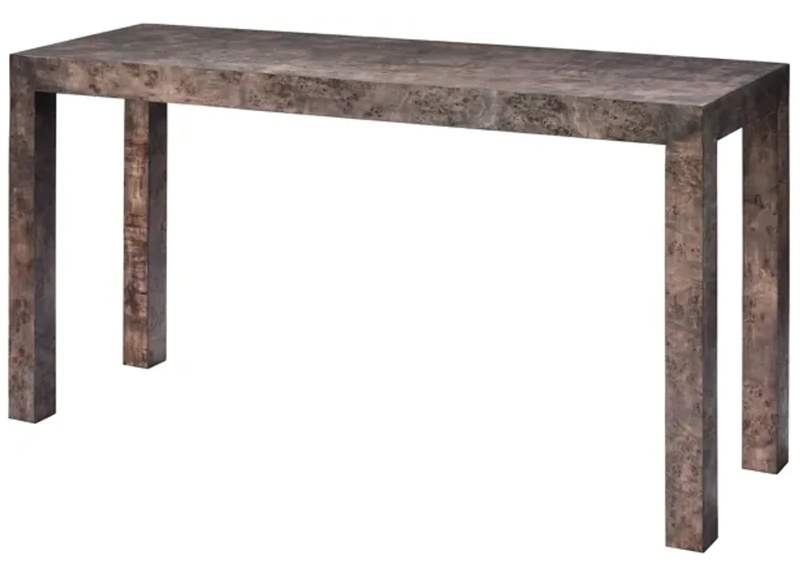 Archer Burl Grey Wood Console