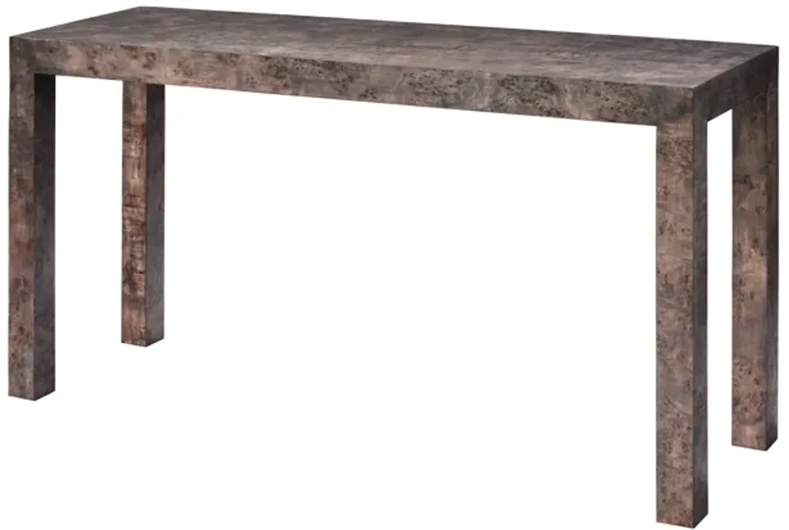 Archer Burl Grey Wood Console