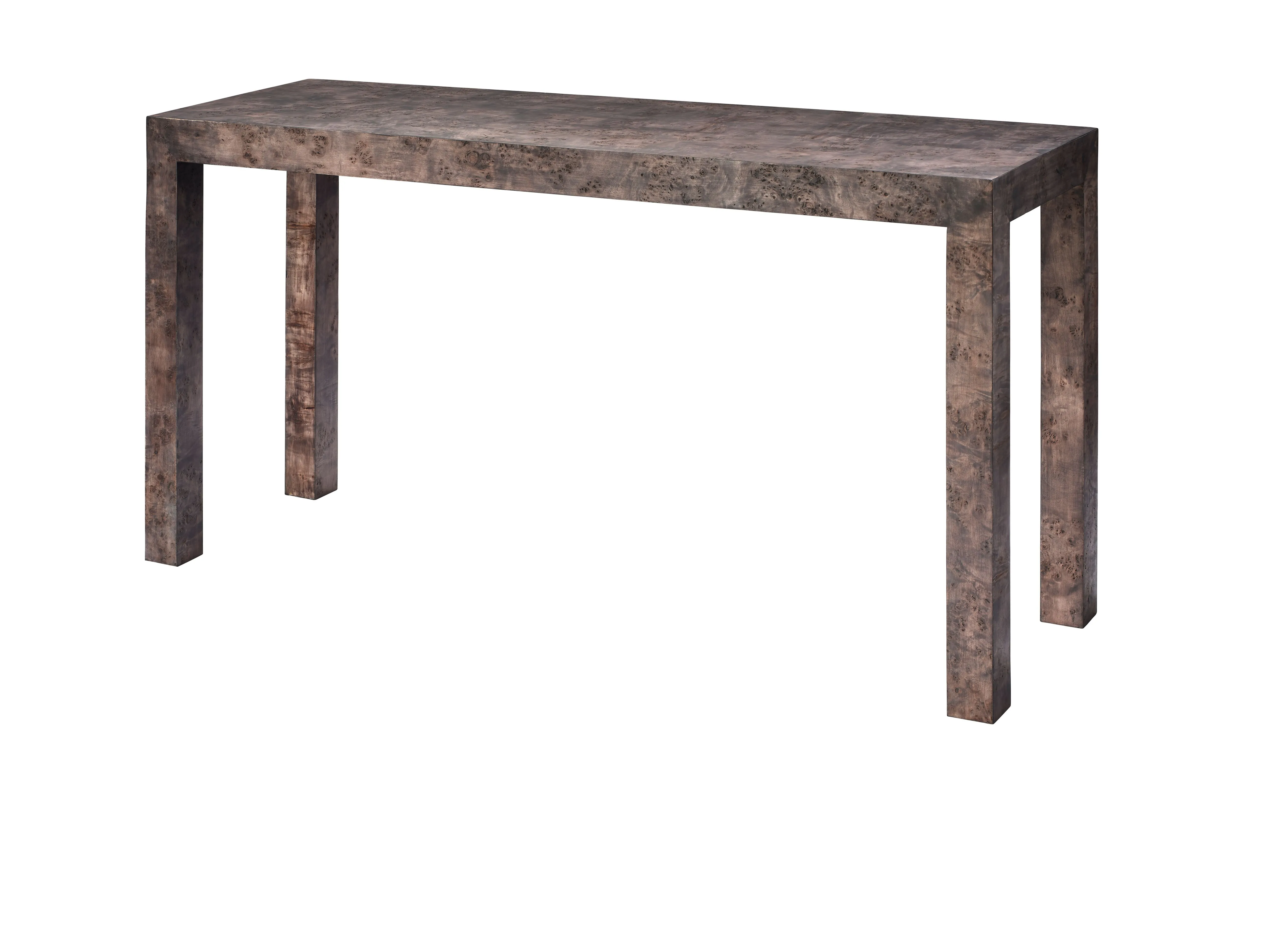 Archer Burl Grey Wood Console