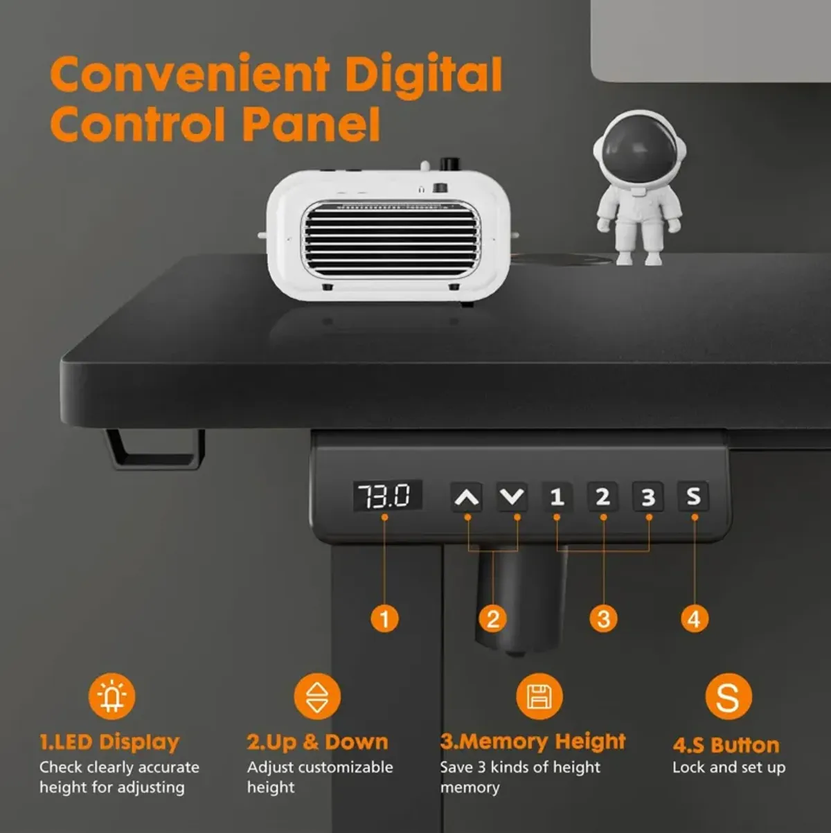 High-Capacity Electric Lift Table Stable, Organized, Efficient Workspaces