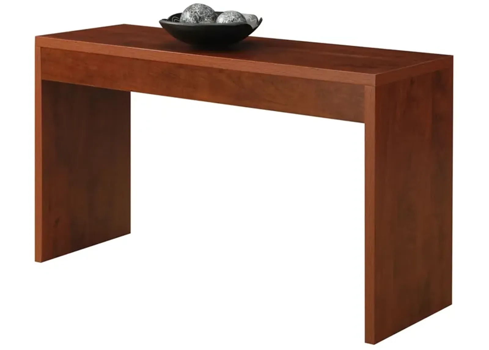 Hivvago Cherry Finish Sofa Table Modern Living Room Console Table