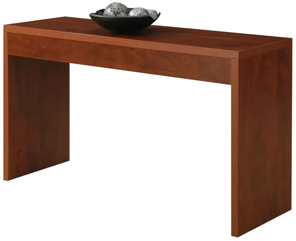 Hivvago Cherry Finish Sofa Table Modern Living Room Console Table