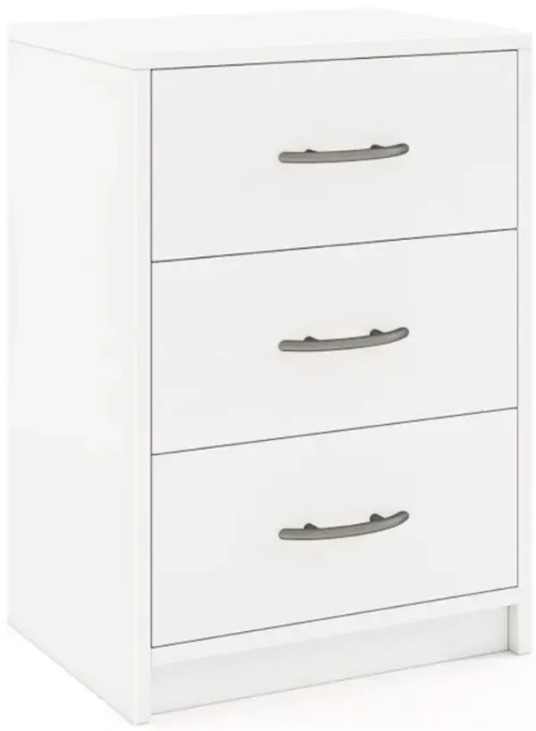 Hivvago 3 Drawer Nightstand with Storage for Living Room