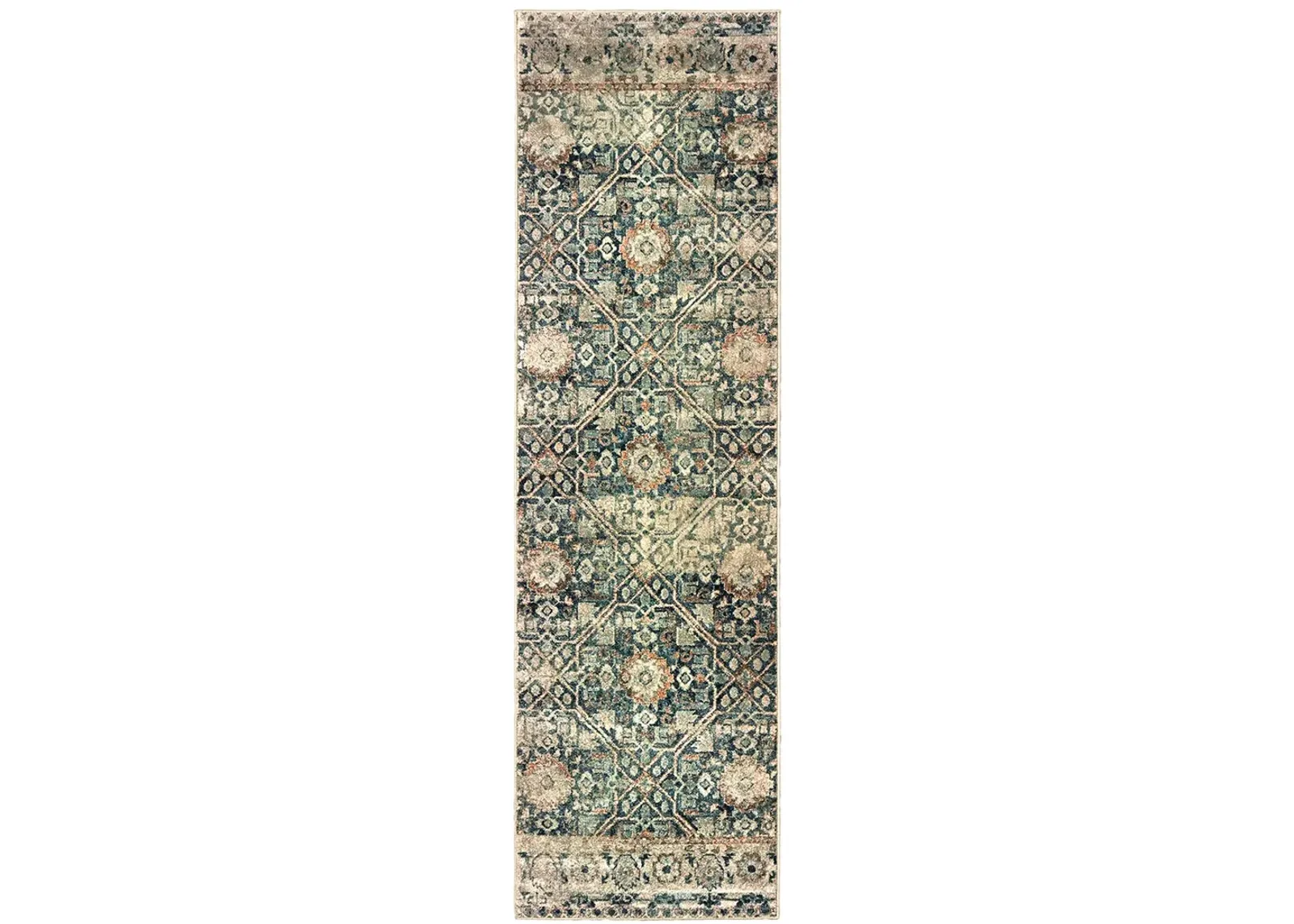 Raleigh 2'3" x 7'6" Blue Rug