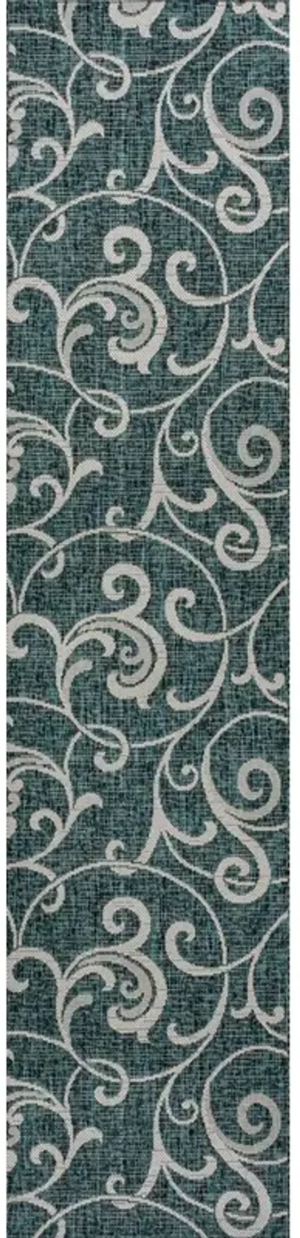 Maribel Traditional Classic All-Over Scroll Indoor/Outdoor Area Rug