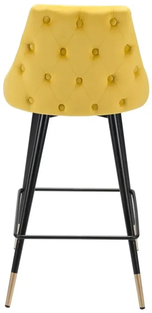 Belen Kox Piccolo Counter Chair, Yellow Velvet, Belen Kox