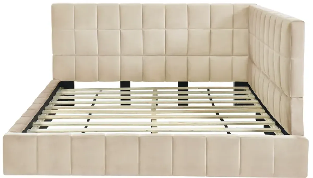 Merax Mid-century Upholstered Daybed Sofa Bed Frame