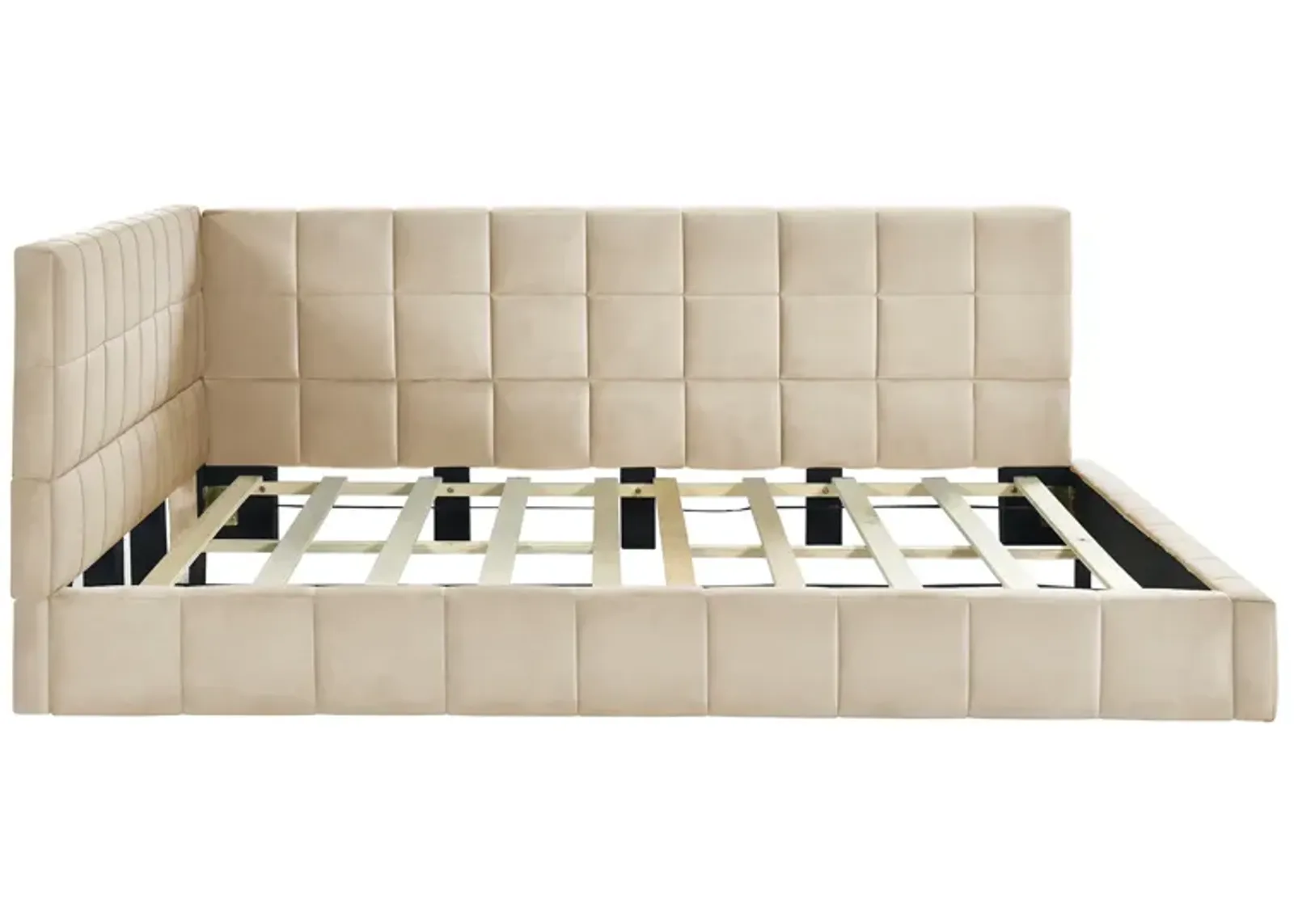 Merax Mid-century Upholstered Daybed Sofa Bed Frame