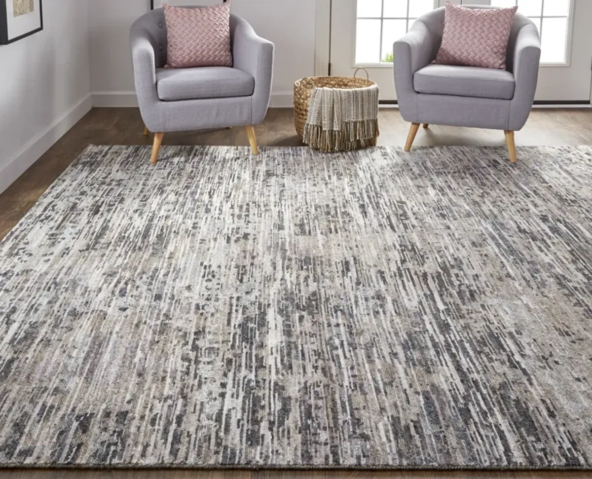 Conroe 6821F Gray/Blue/Silver 2'6" x 8' Rug