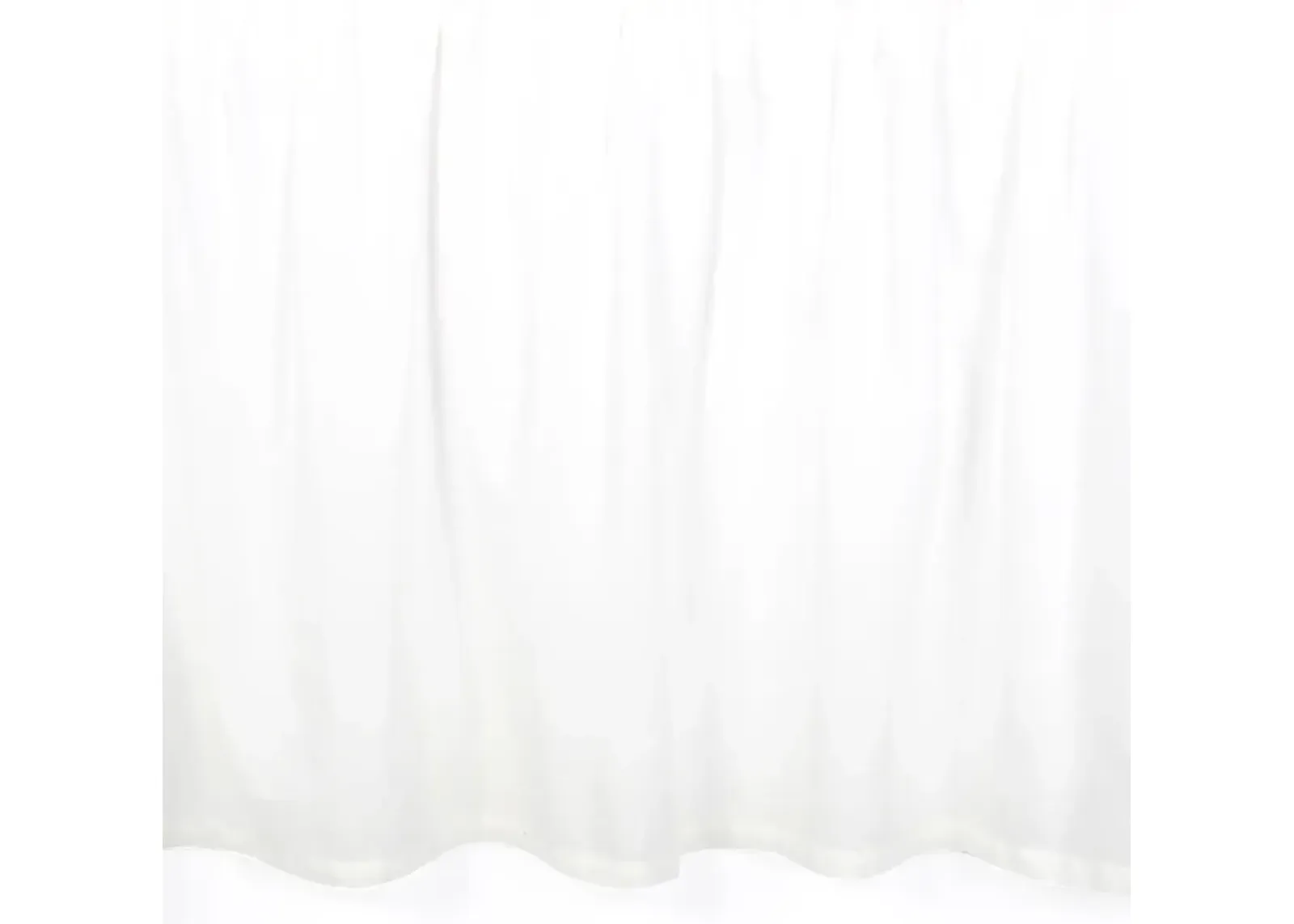 Lambs & Ivy Signature White Cotton Voile Ruffled Crib Skirt