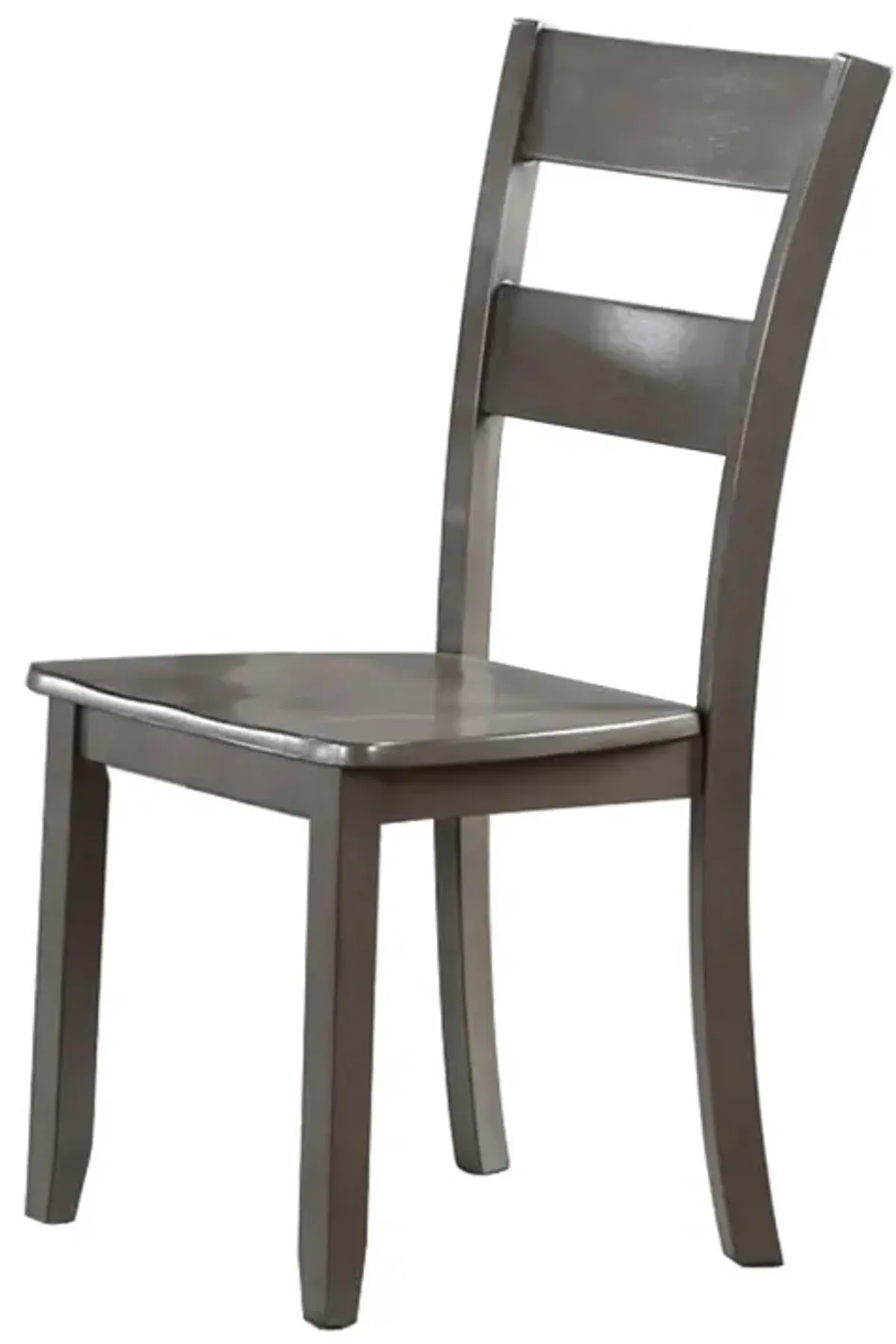 Kate 22 Inch Dining Side Chair Set of 2, Wood, Slatted Backrest, Brown - Benzara