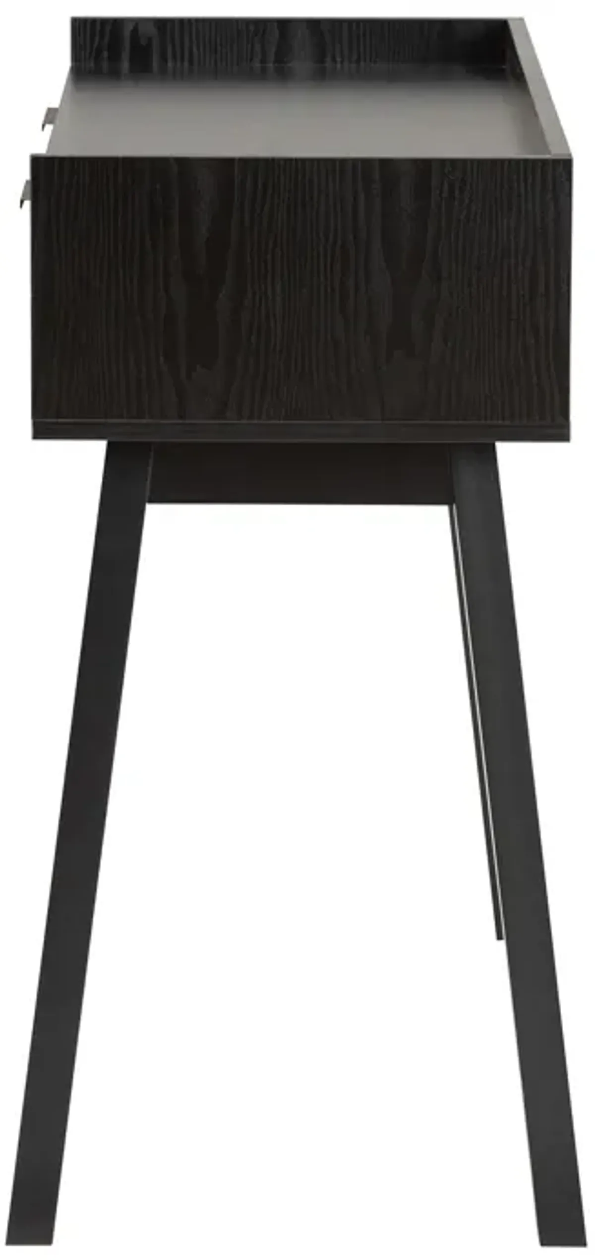 Baxton Studio Kalani Two-Tone Espresso Brown and Natural Finished 2-Drawer Console Table