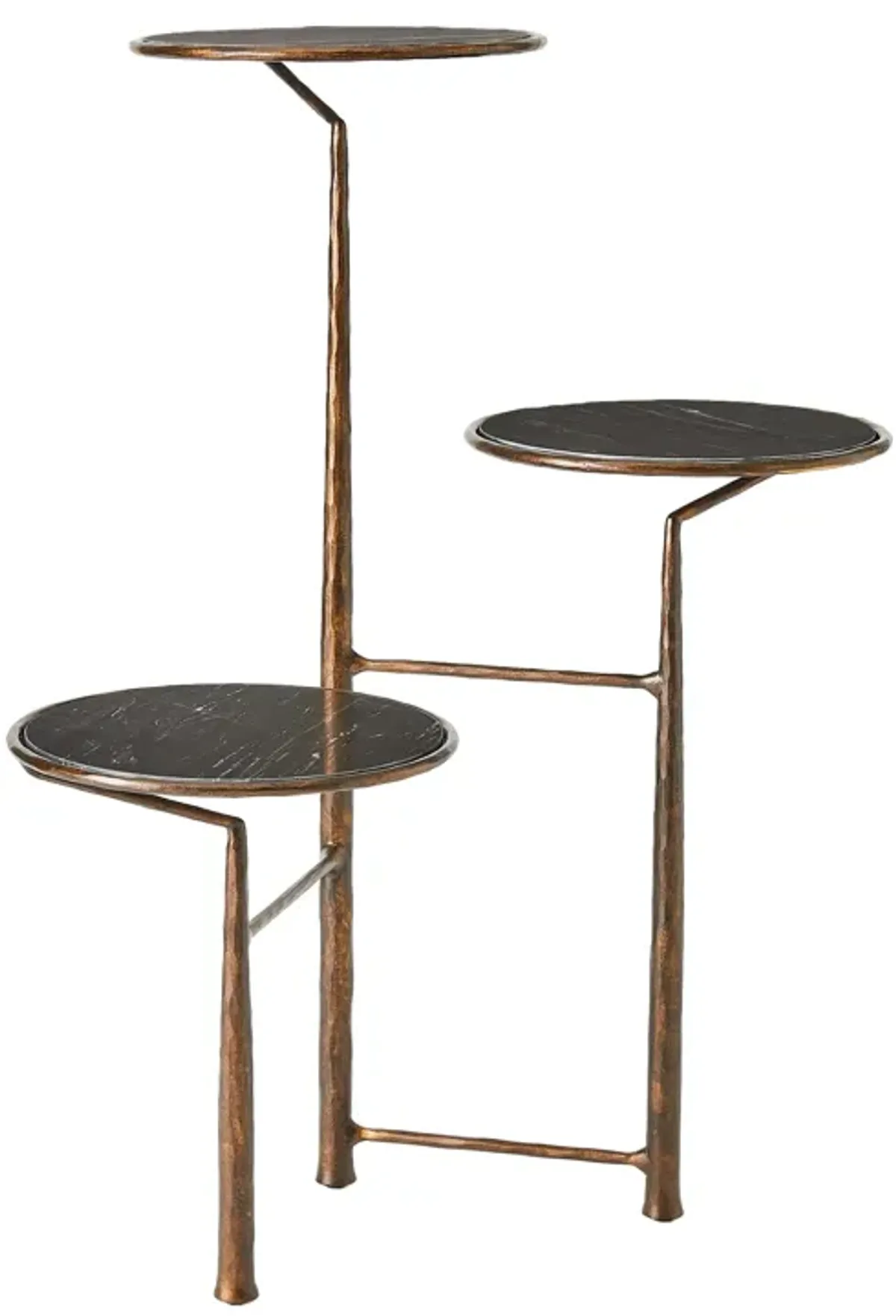 Unity Pedestal with Black Marble-Bronze