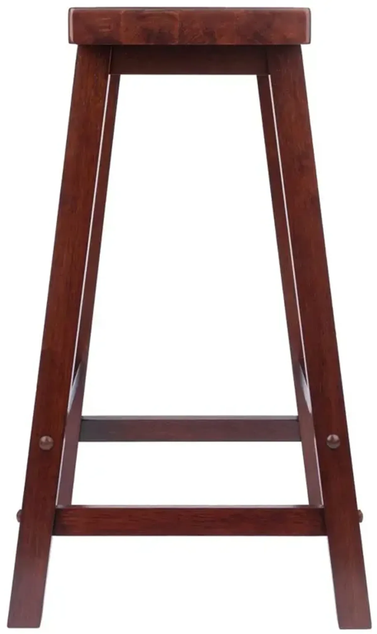 Satori 24" Saddle Seat Bar Stool Antique Walnut