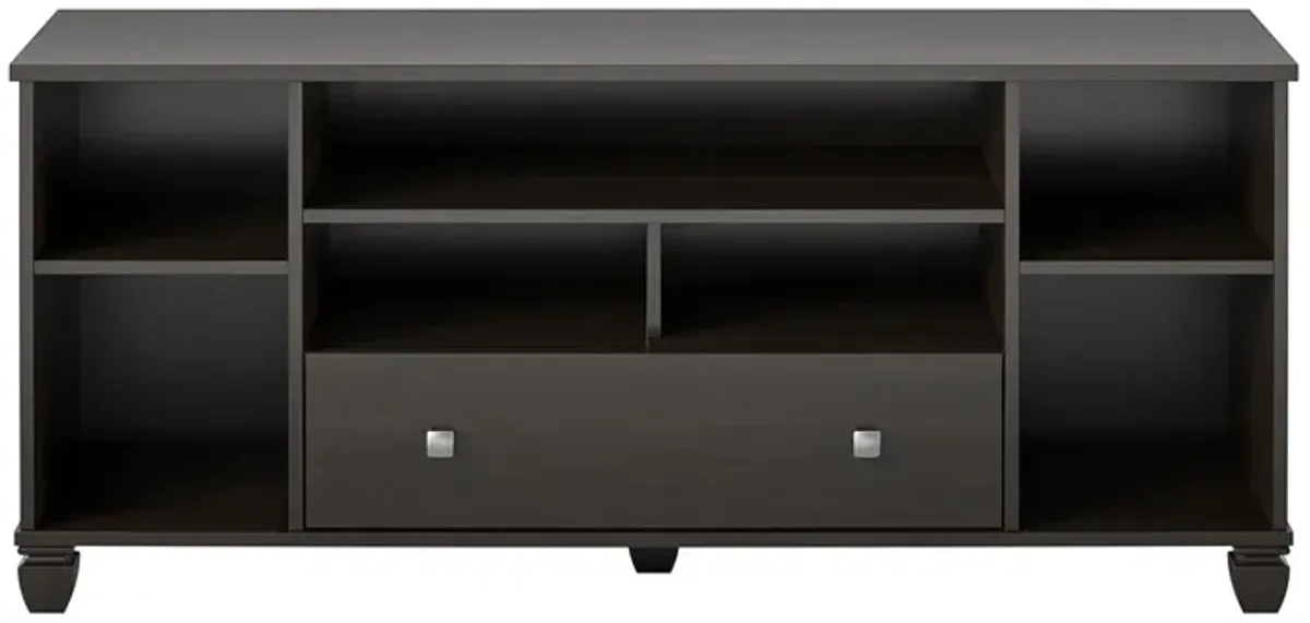 Brett TV Stand for TVs up to 64" with 7 Open Shelves and 1 Drawer