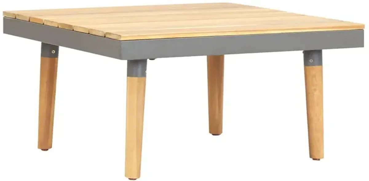 vidaXL Garden Coffee Table 23.6x23.6x12.4 Solid Acacia Wood