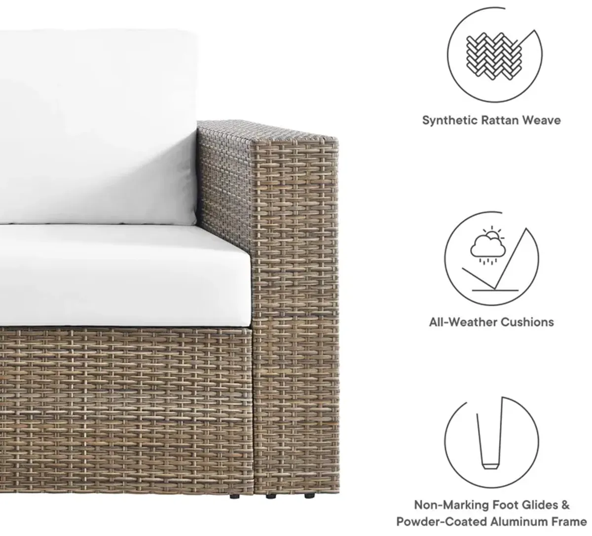 Modway - Convene Outdoor Patio Outdoor Patio Loveseat