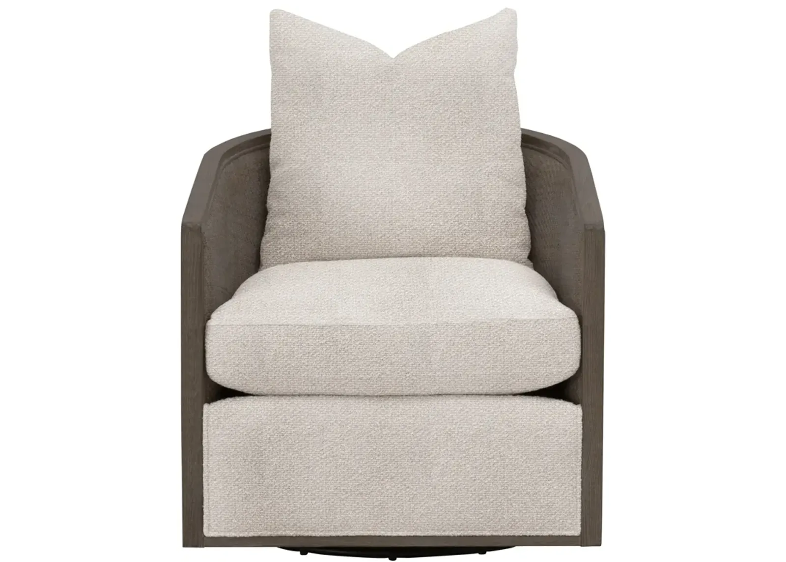 McGuire Swivel Club Chair in Brown