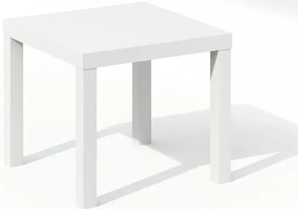 Simple Square Coffee Table, Side Table, White