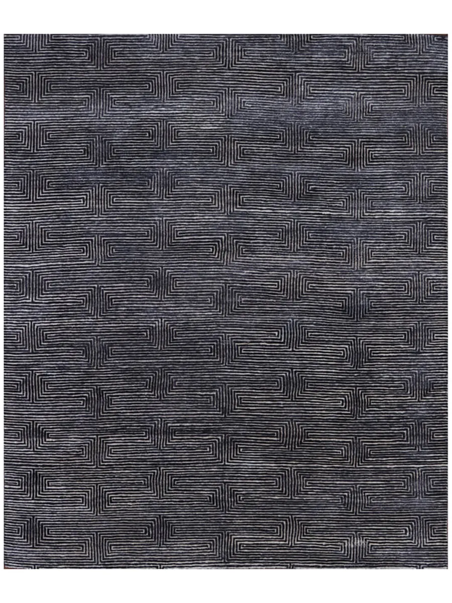 Walle WAL94689 Charcoal 9" x 12" Rug