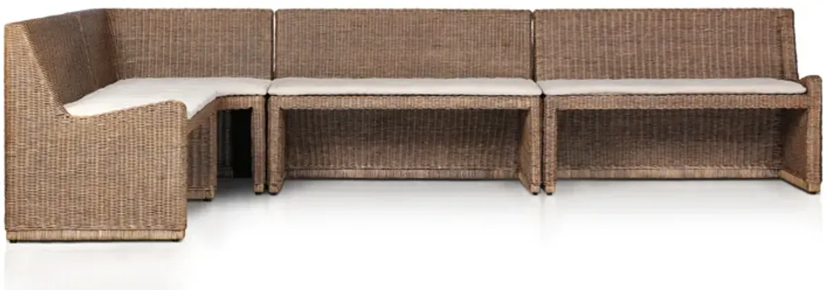 Senna 132" L-Shaped Dining Banquette