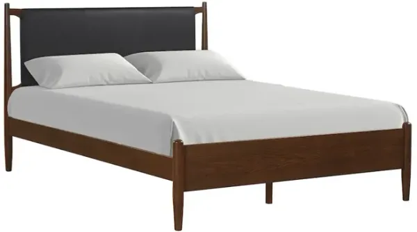New Classic Furniture Ian Queen Wood Platform Bed, Cherry