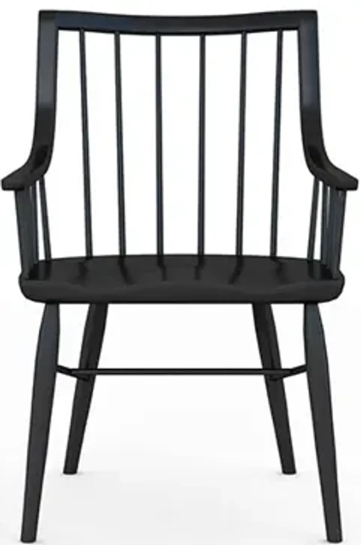 Frame Windsor Arm Chair Accent Black (Set of 2)