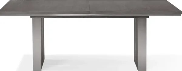 Plata Extension Dining Table in Thunder Grey