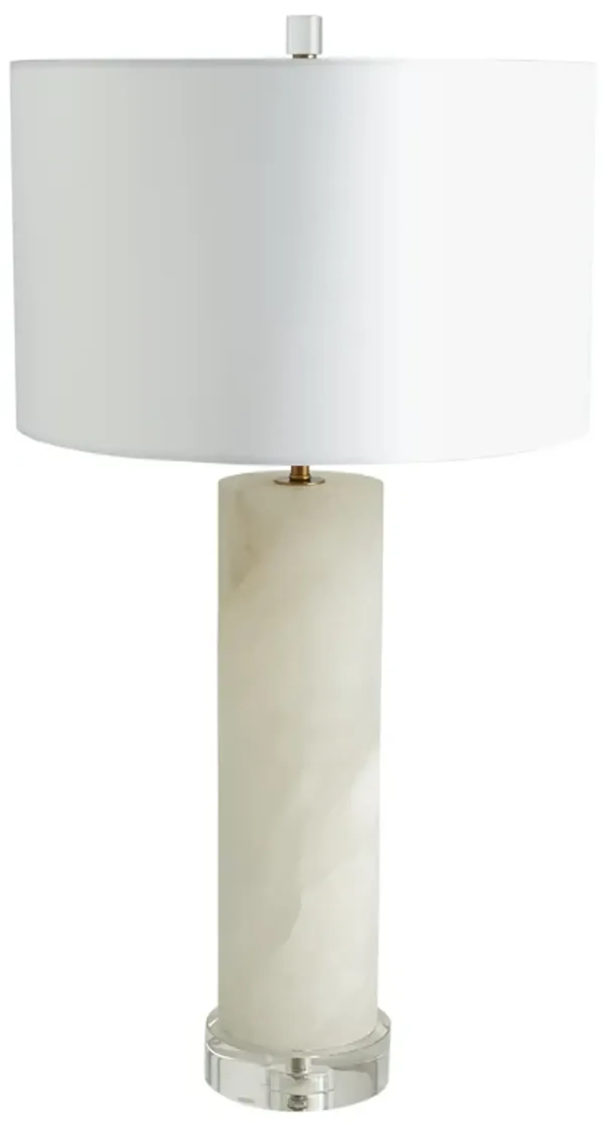 Alabaster Cylinder Table Lamp