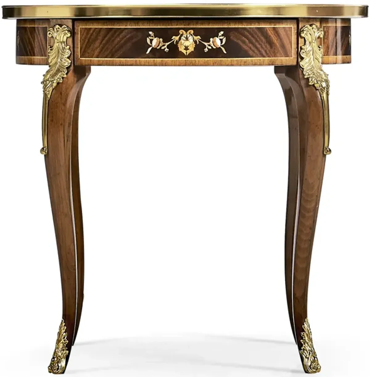 Mahogany & Pearl Accent Table