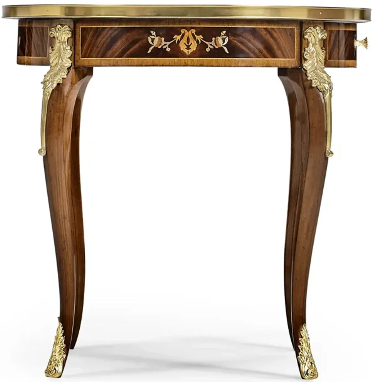 Mahogany & Pearl Accent Table