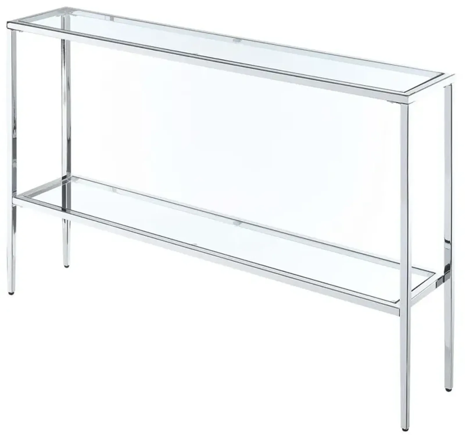 Convenience Concepts Nadia Chrome Console Table