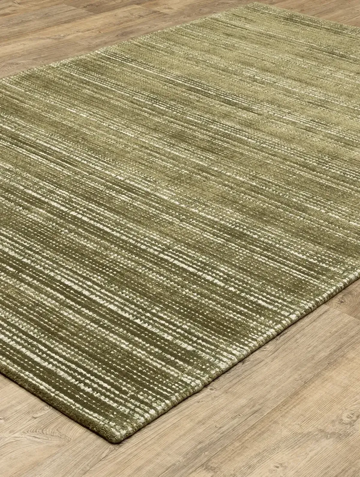 Circa 5' x 8' Green Rug