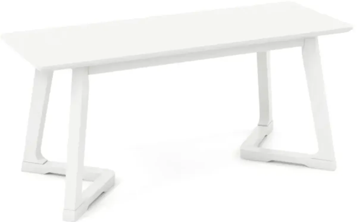 Hivvago 42 Inch Modern Entryway Bench Long Dining Bench with Rubber Wood Legs
