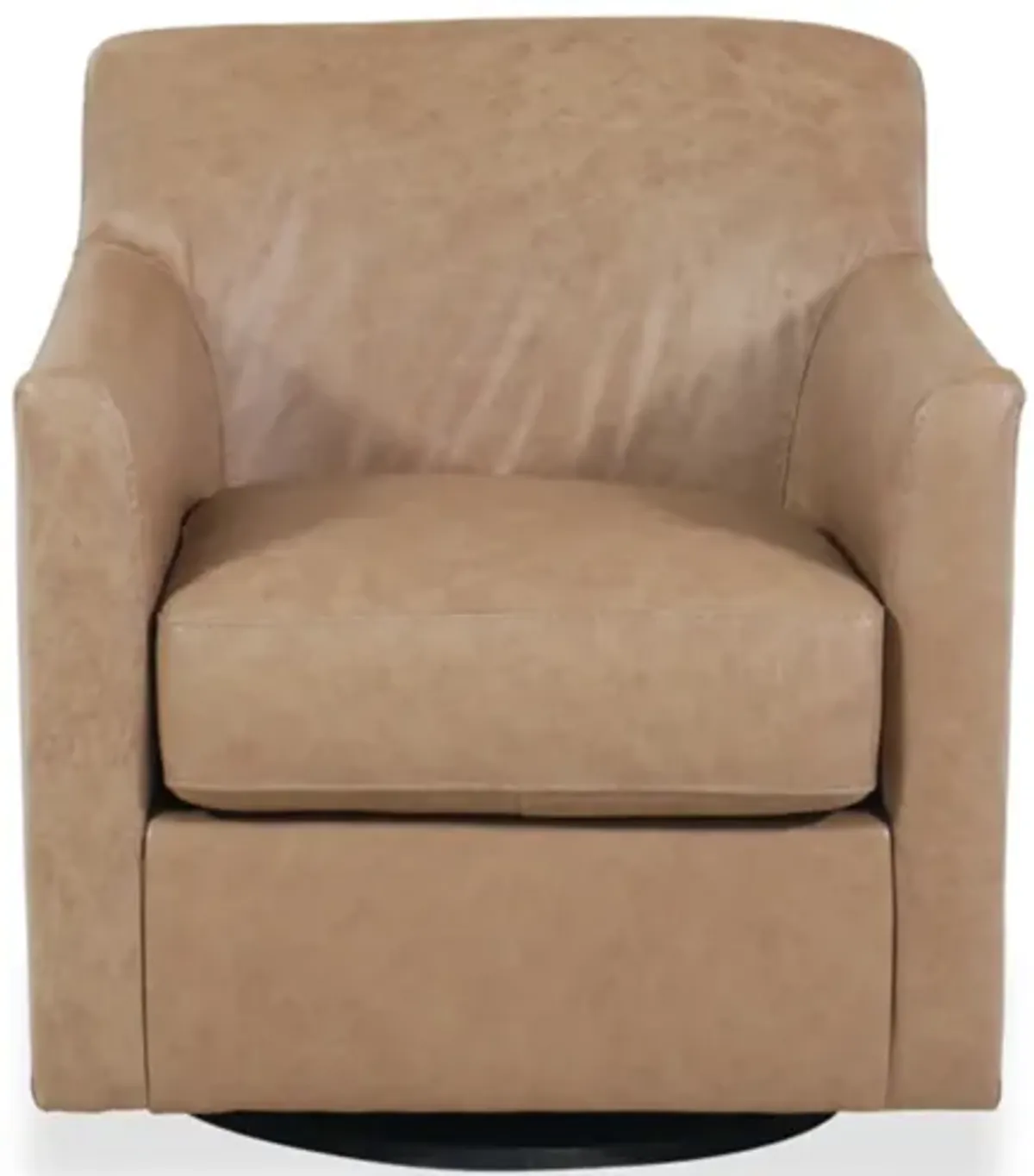 Bradney Leather Swivel Accent Chair