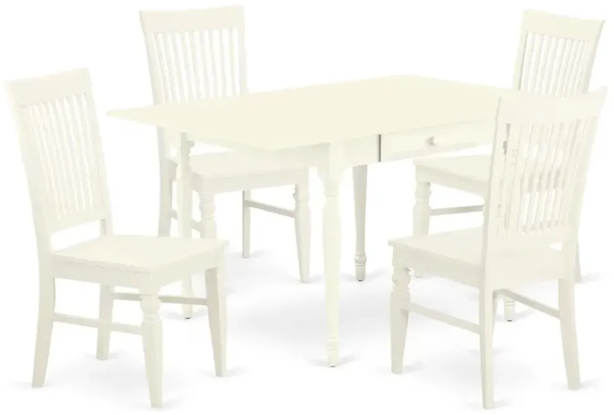 Dining Room Set Linen White, MZWE5-LWH-W