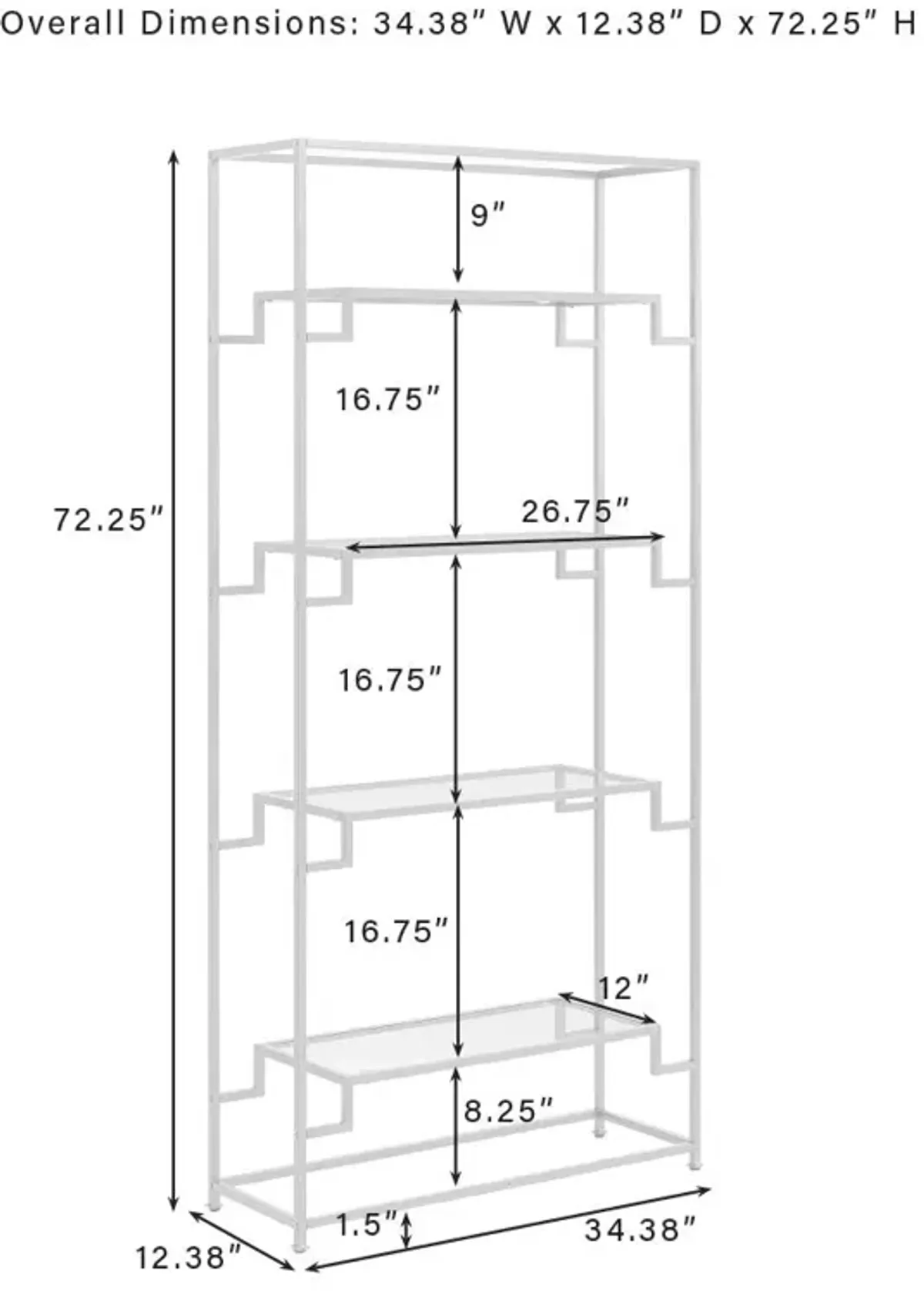 Celeste Etagere Gold