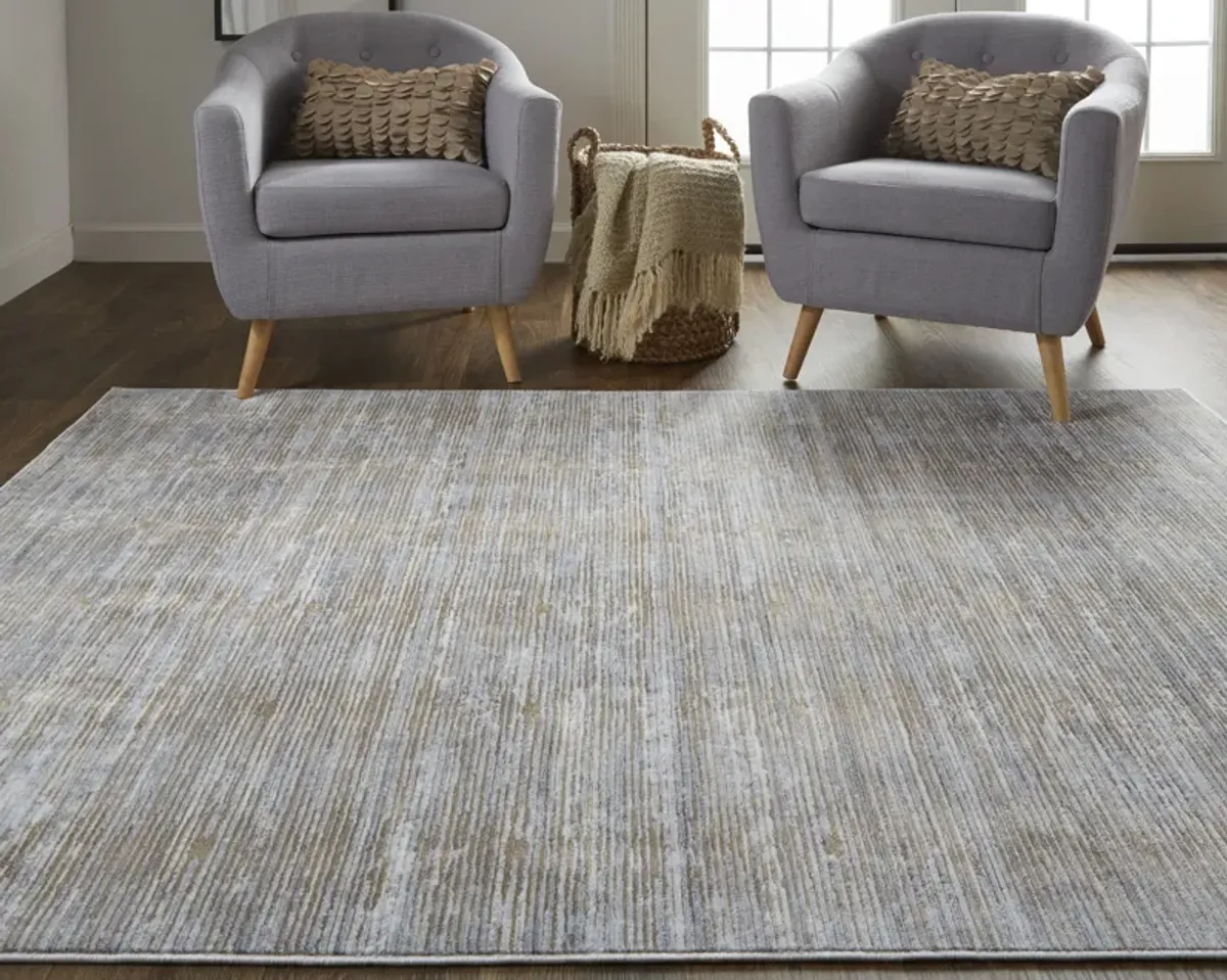 Laina 39GAF Taupe/Silver/Tan 3' x 8' Rug