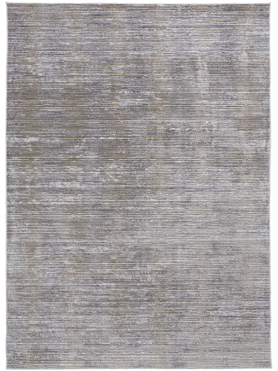 Laina 39GAF Taupe/Silver/Tan 3' x 8' Rug