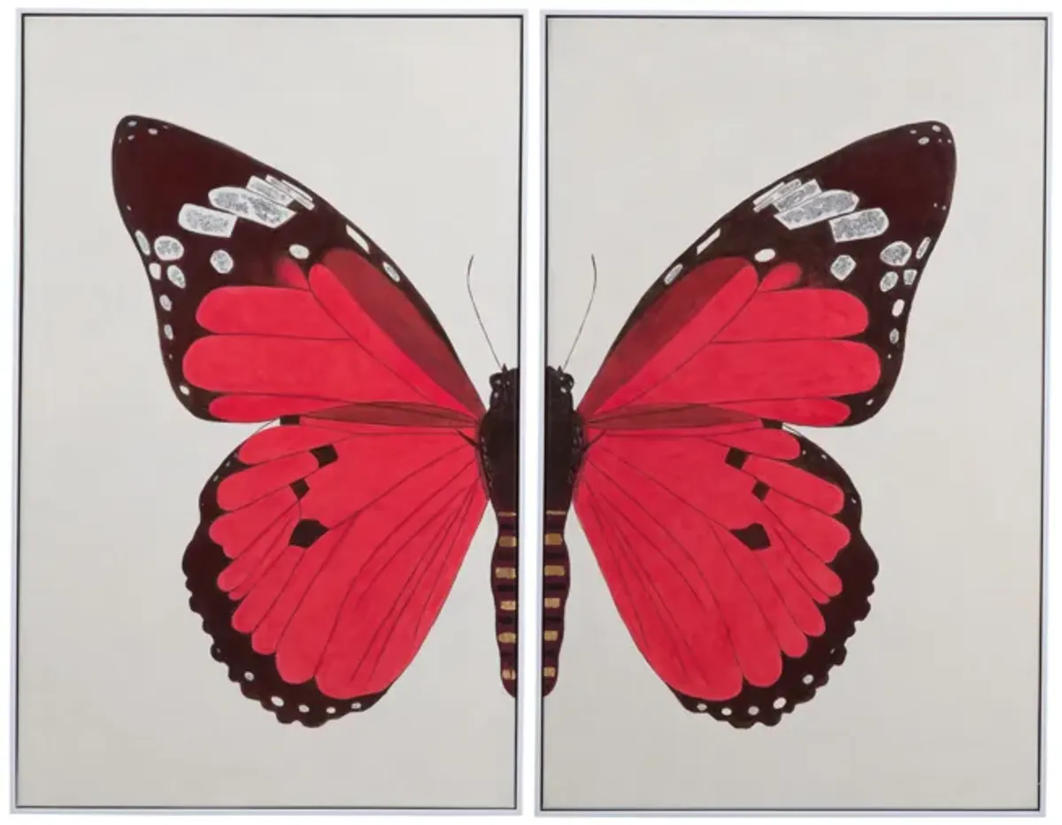 Butterfly Framed Canvas Set
