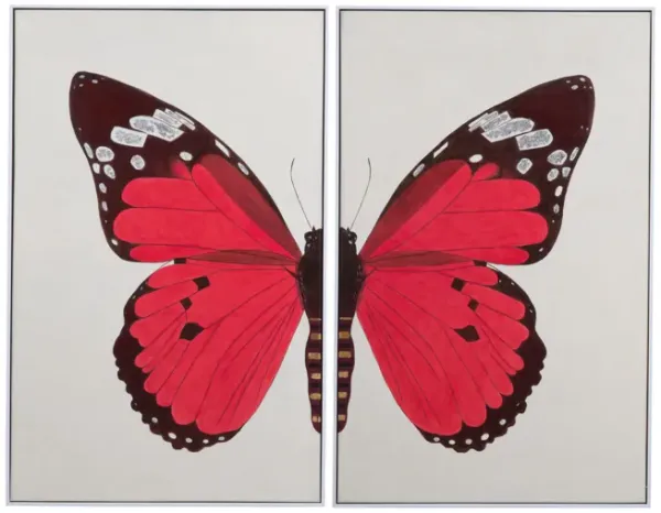 Butterfly Framed Canvas Set