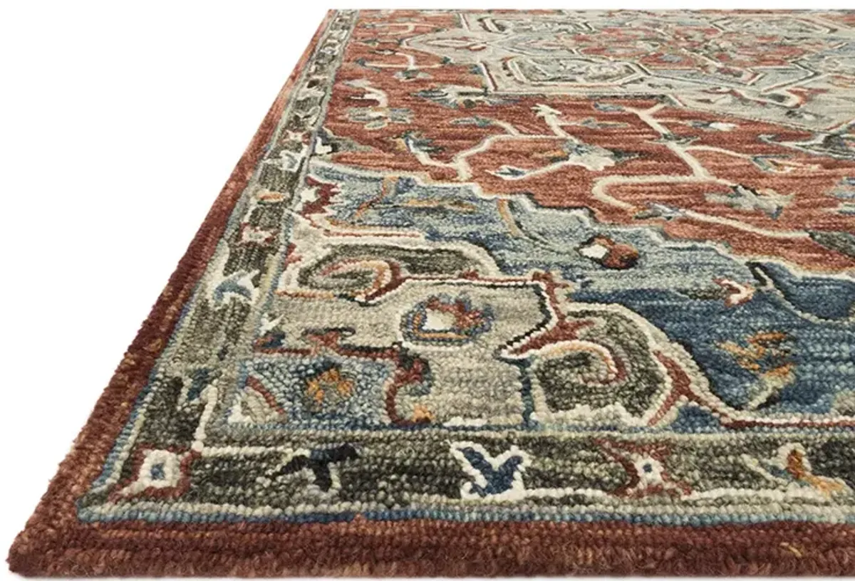 Victoria VK15 Red/Multi 5' x 7'6" Rug