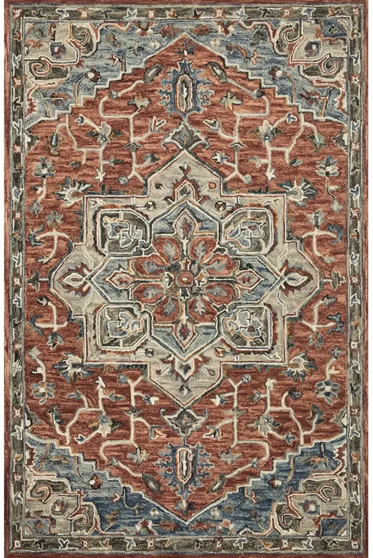 Victoria VK15 Red/Multi 5' x 7'6" Rug