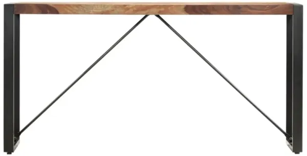 vidaXL Console Table 59.1"x13.8"x29.9" Solid Sheesham Wood