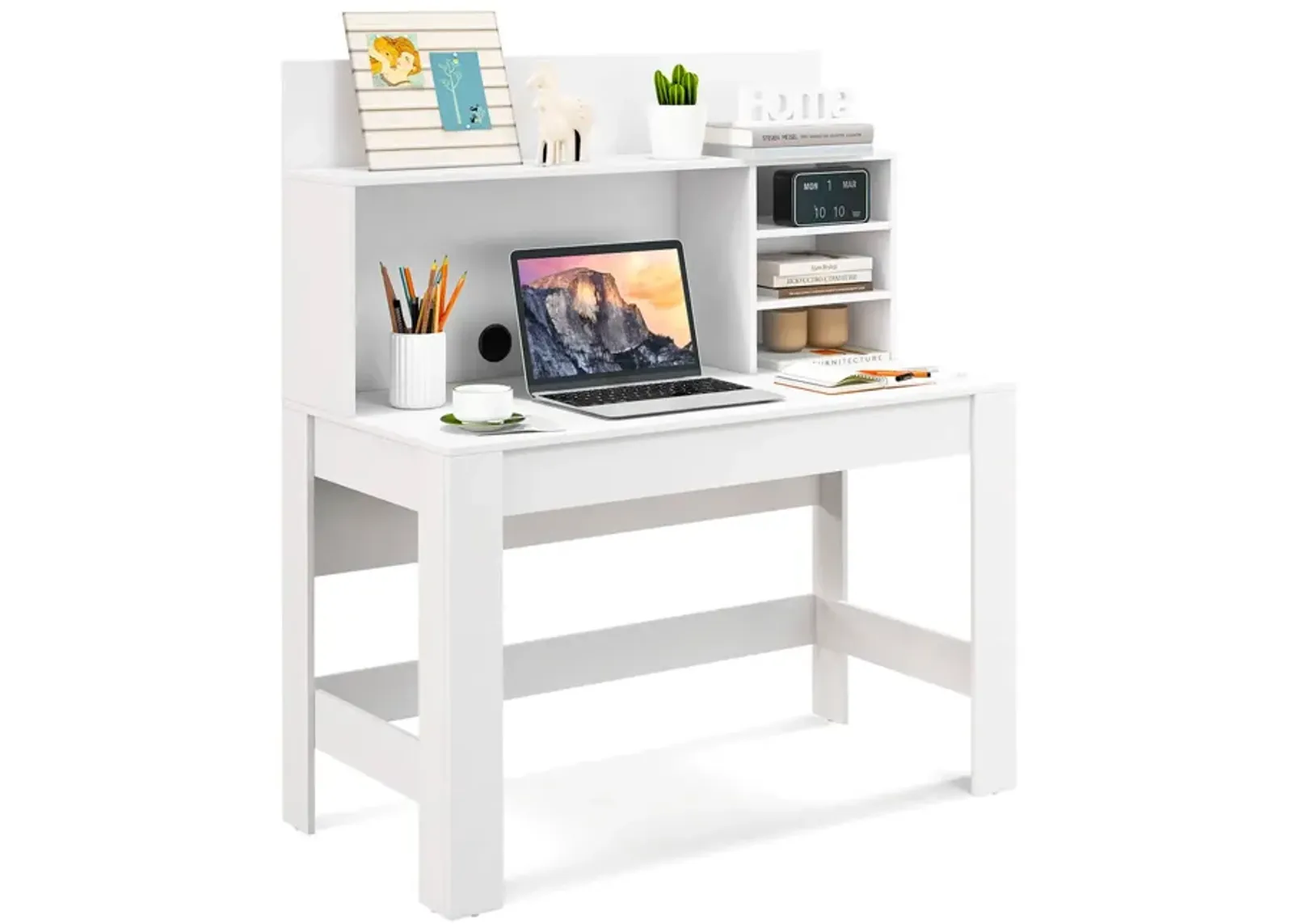 48 Inch Writing Computer Desk with Anti-Tipping Kits and Cable Management Hole