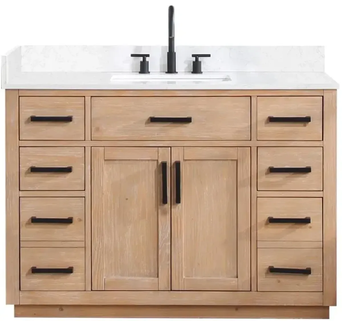 Altair 48 Single Bathroom Vanity in Light Brown without Mirror