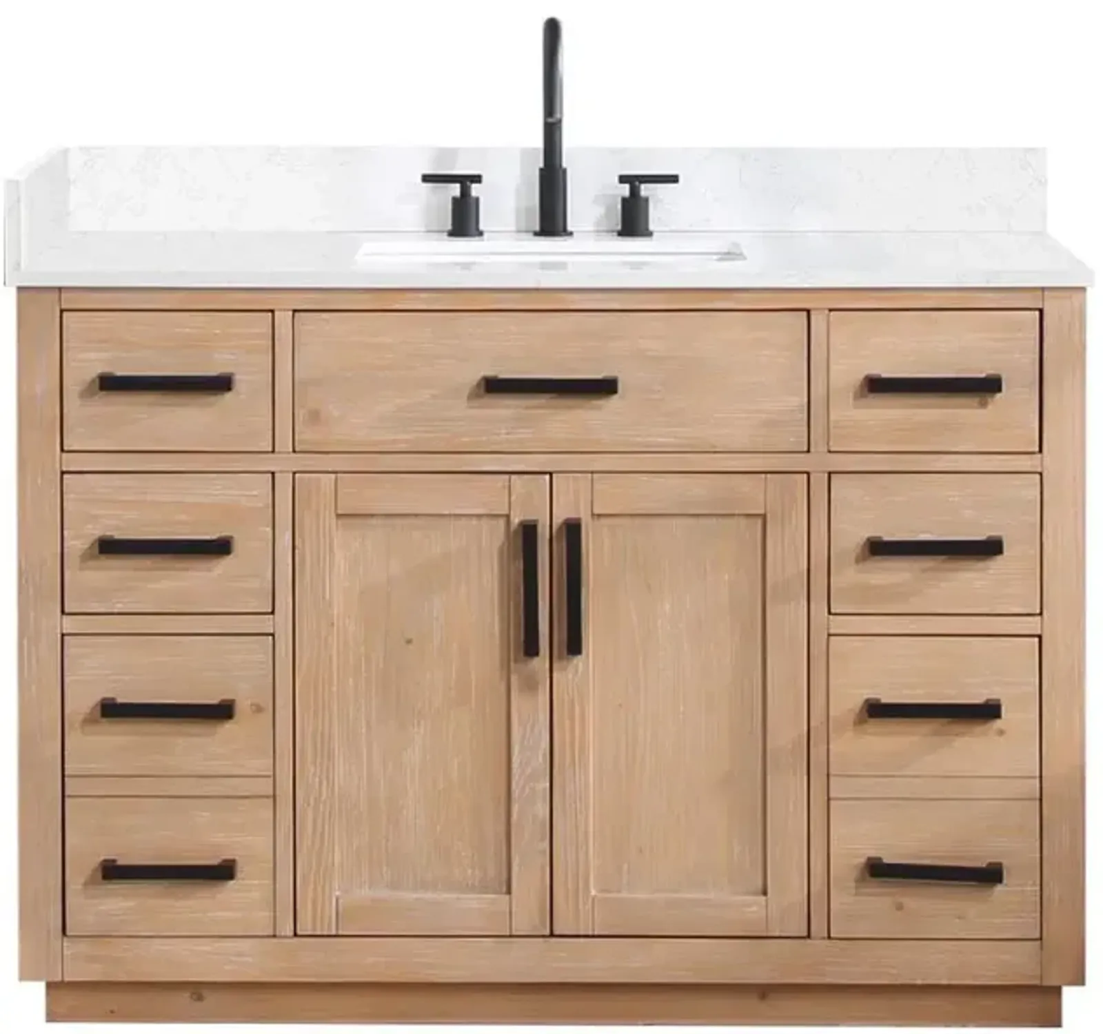 Altair 48 Single Bathroom Vanity in Light Brown without Mirror