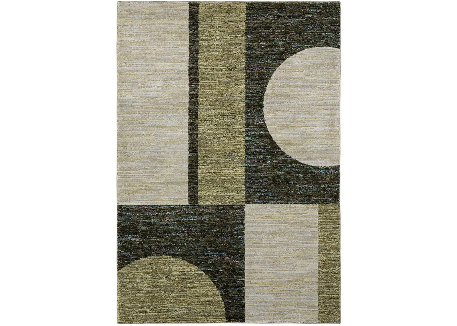 Strada 5'3" x 7'3" Green Rug